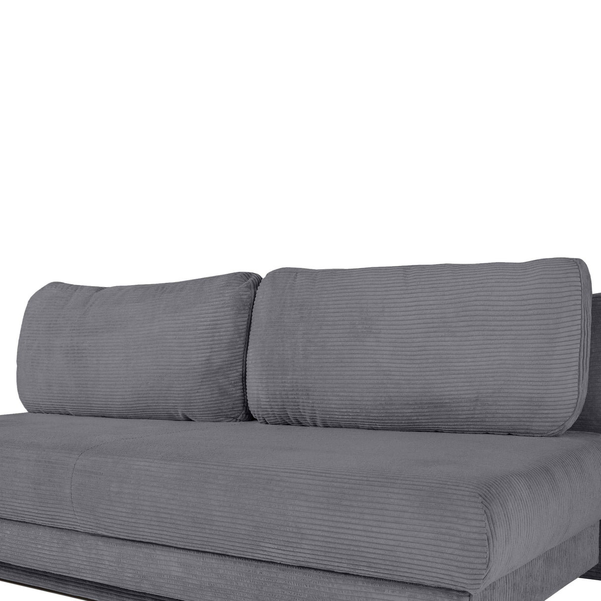 Prime Vita Sofa mit Bettauszug -Cord Mint grau 208x100x80cm