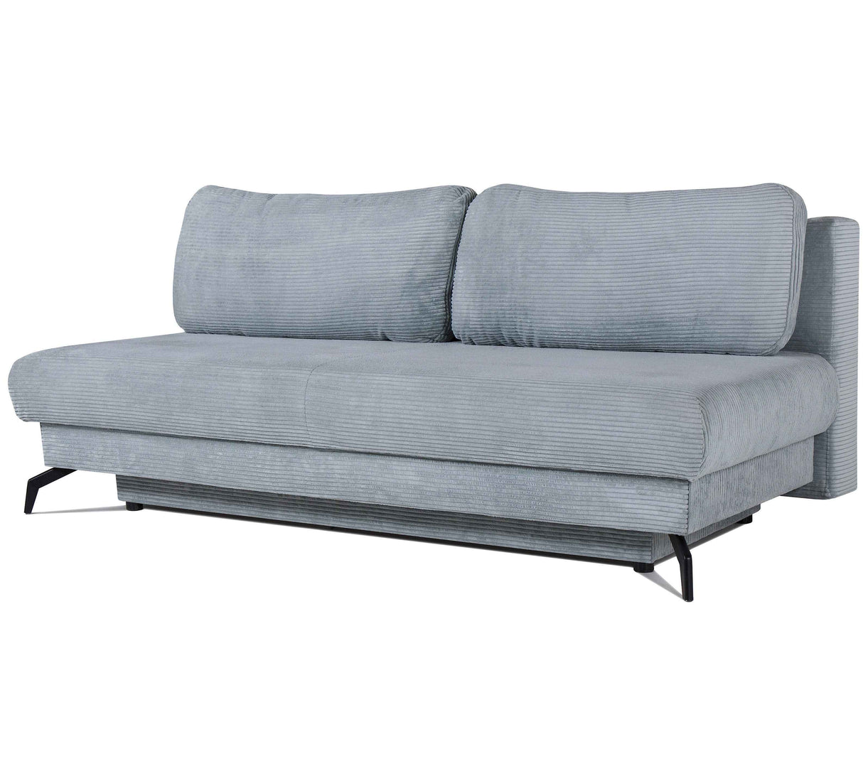 Prime Vita Sofa mit Bettauszug -Cord Mint grau 208x100x80cm