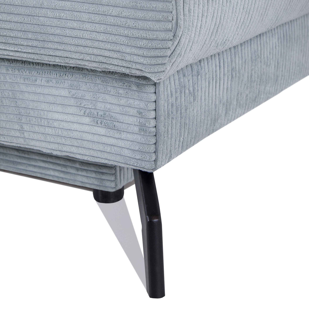Prime Vita Sofa mit Bettauszug -Cord Mint grau 208x100x80cm