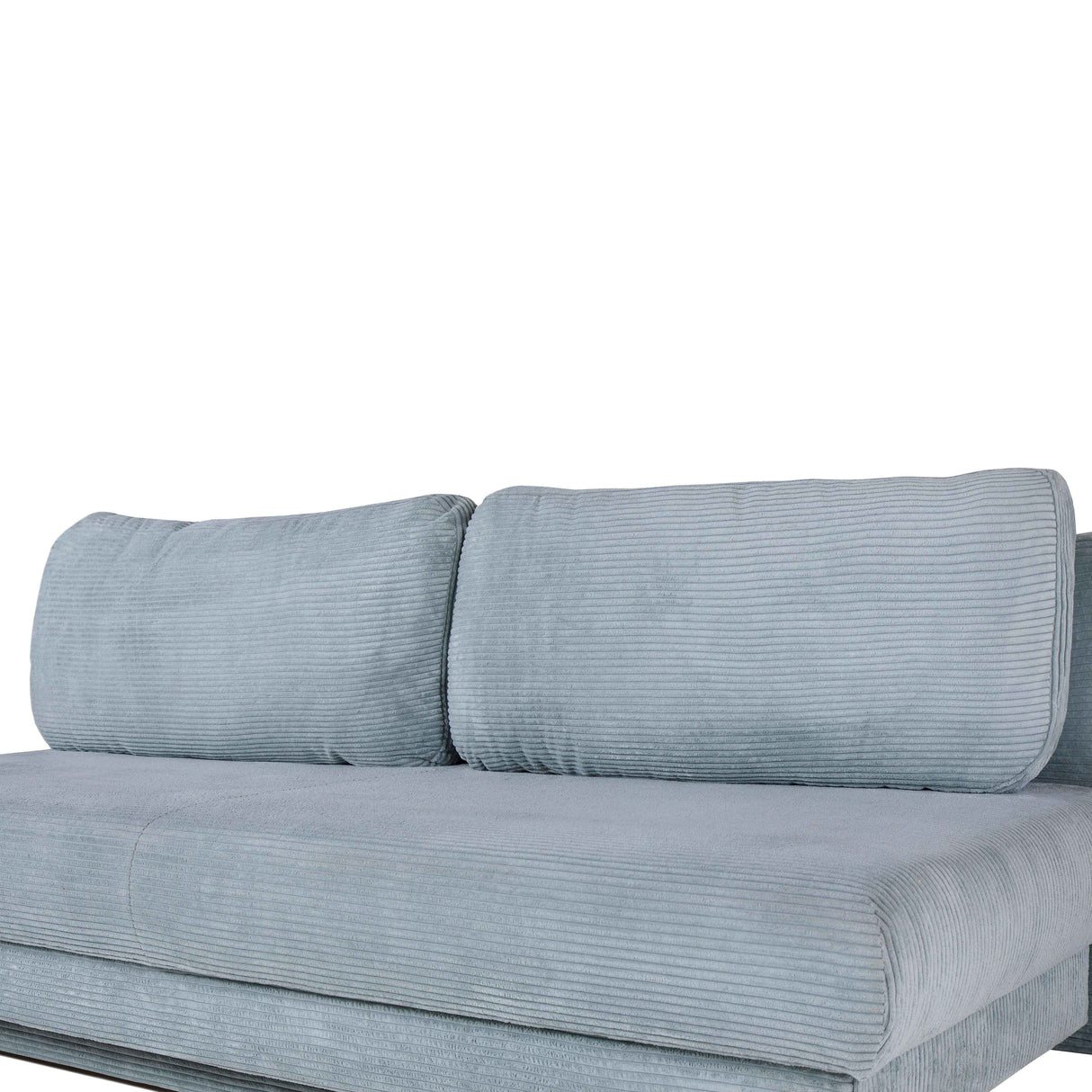 Prime Vita Sofa mit Bettauszug -Cord Mint grau 208x100x80cm