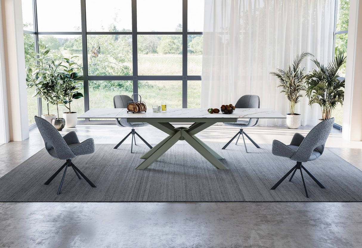 Royal Stuhl Grau Designer- 360° Drehfunk. Komfort