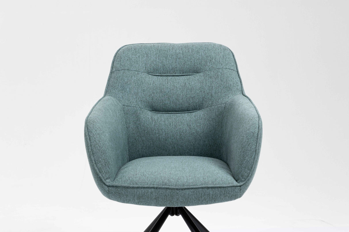 SIAN Armlehnstuhl 180° drehbar, Türkis- 63x61x88