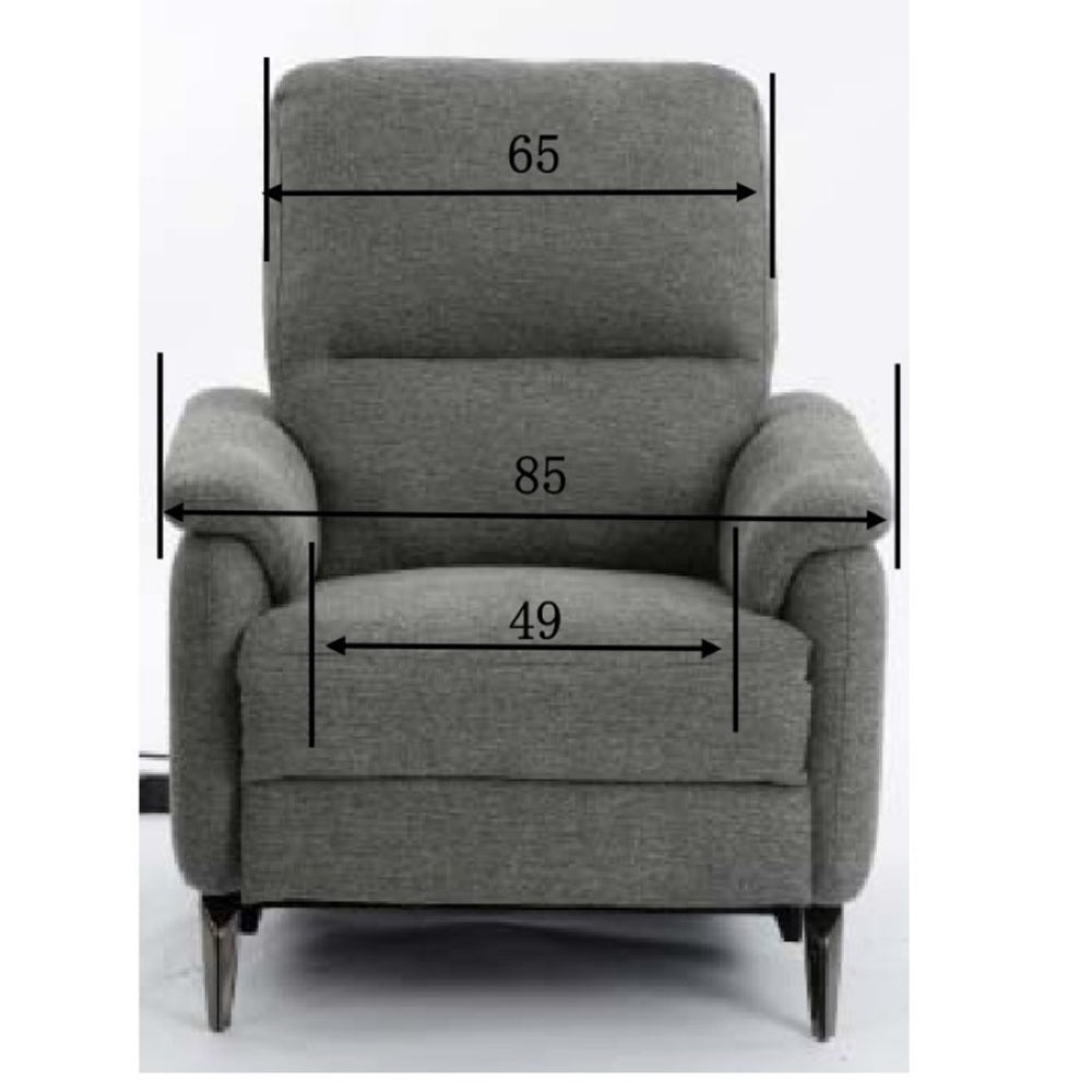 Davos Relaxsessel grau, mit Motor