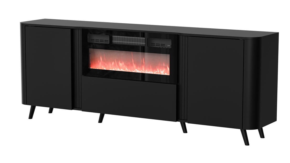 Vektor Sideboard 200cm+ Kamin, Kaschmir