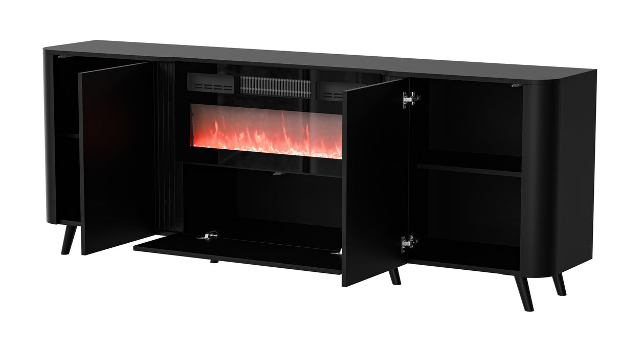 Vektor Sideboard 200cm+ Kamin, Kaschmir