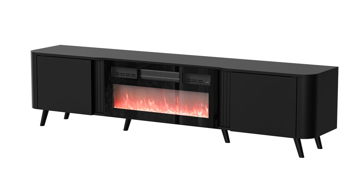 Vektor TV-Möbel 200cm+ Kamin, Kaschmir