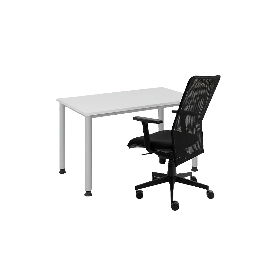 Büromöbel-Set Weiss/grau - Prime Möbel