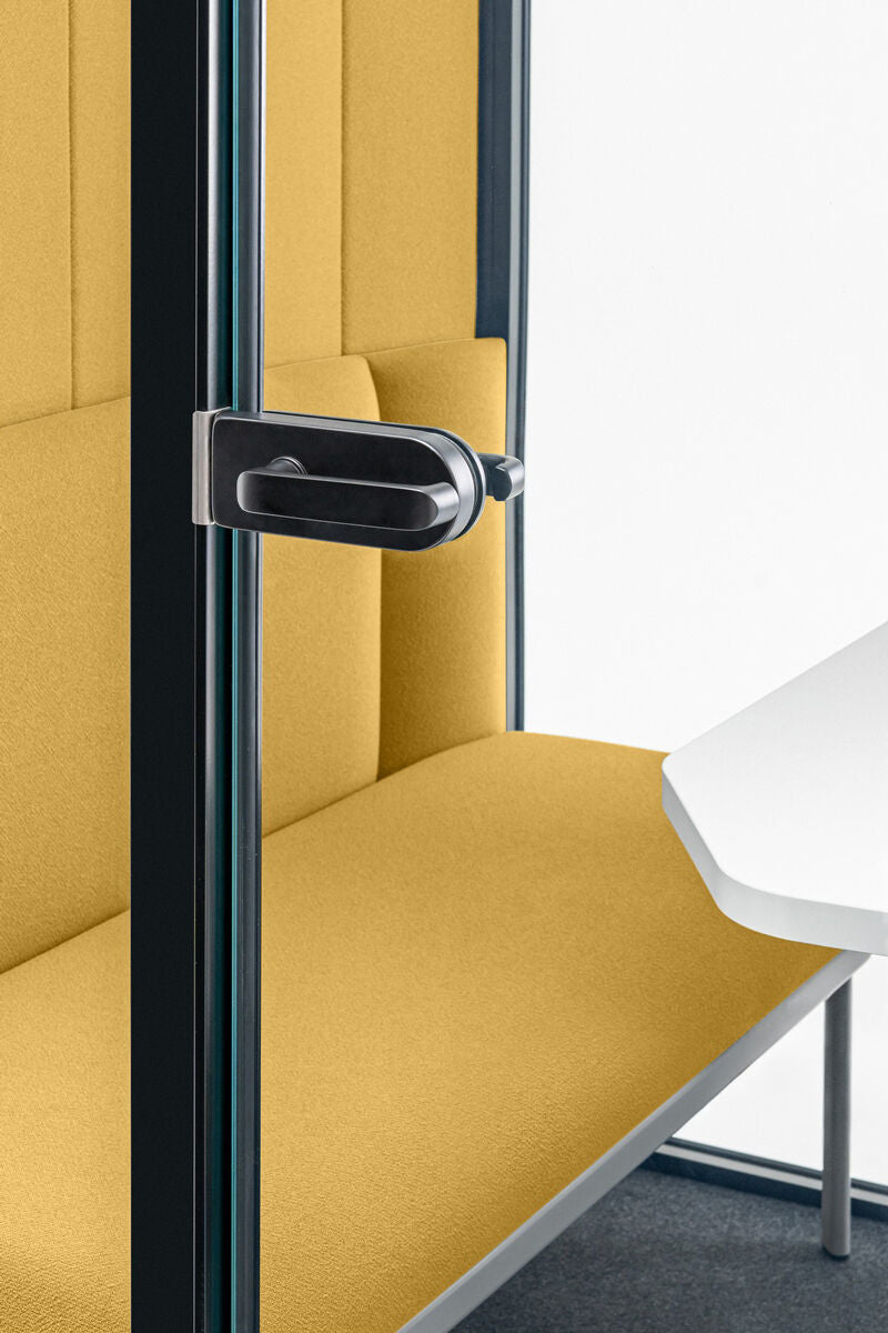 Coda - 4-Personen Akustikkabine Weiss / Gelb Blue Line