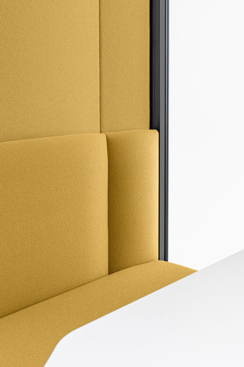 Coda - 4-Personen Akustikkabine Weiss / Gelb Blue Line