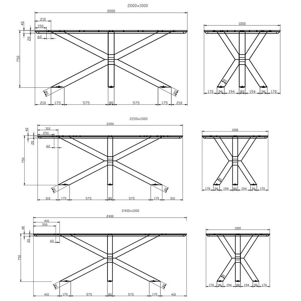Aero Connect, Metallbeine in stilisierter Spinnenform