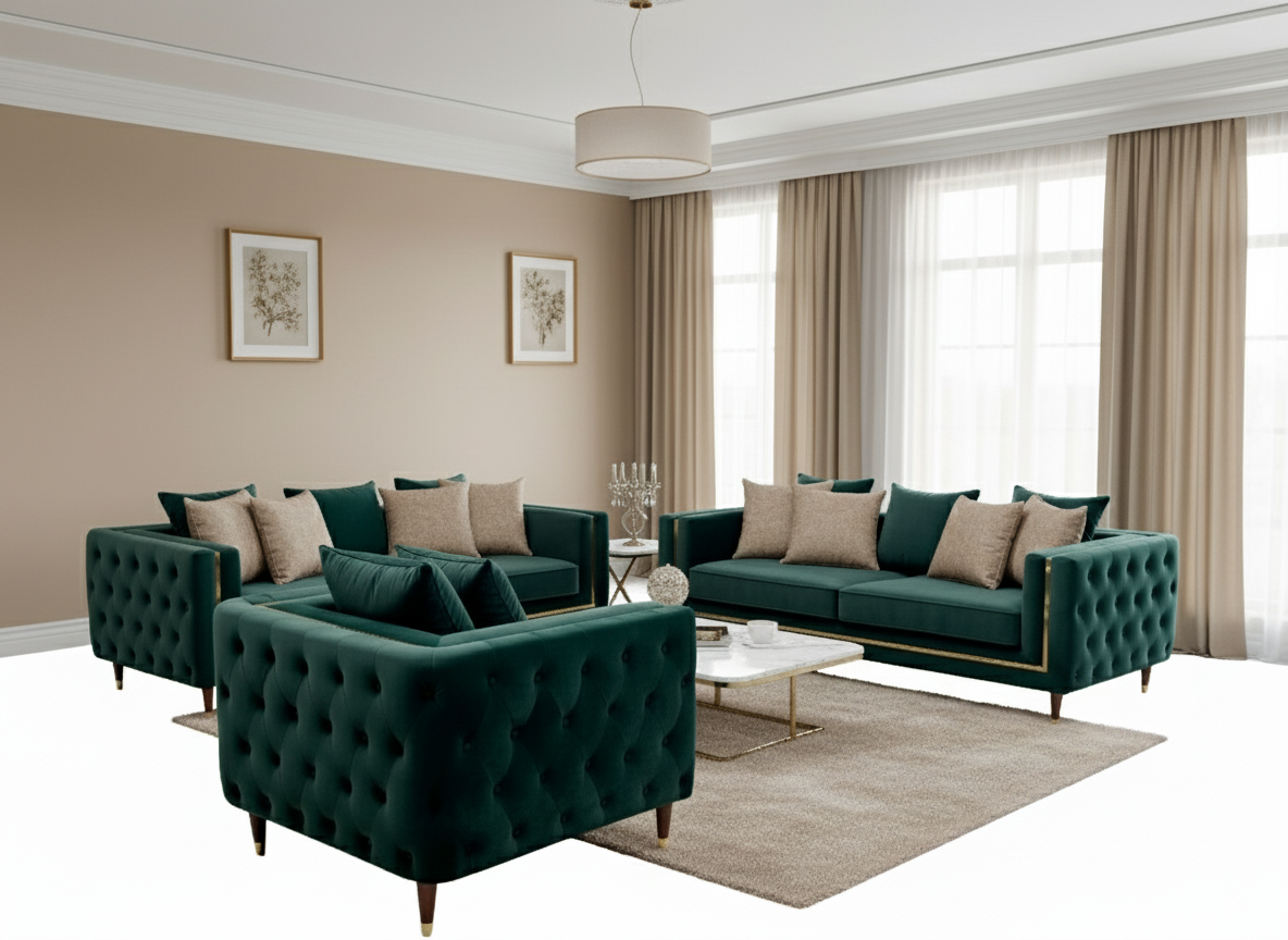 Sofa Set Isola Bella waldgrün