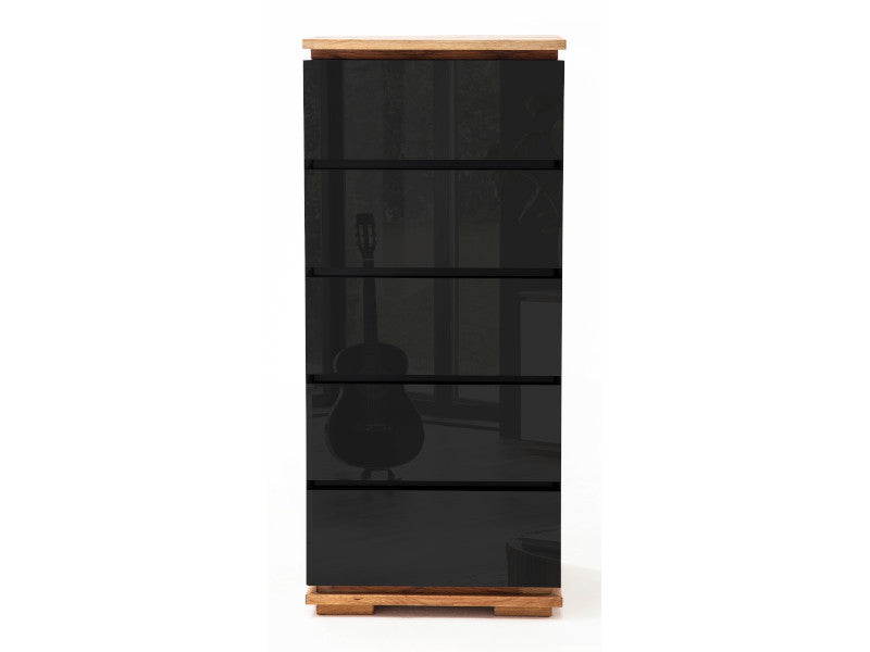 Chiaron Hochkommode schwarz hochglanz lackiert MCA Furniture