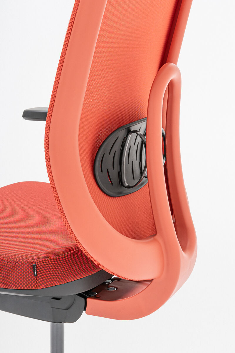 Oliver Bürostuhl 360 Kopf.+ 4D ziegelrot - Prime Möbel