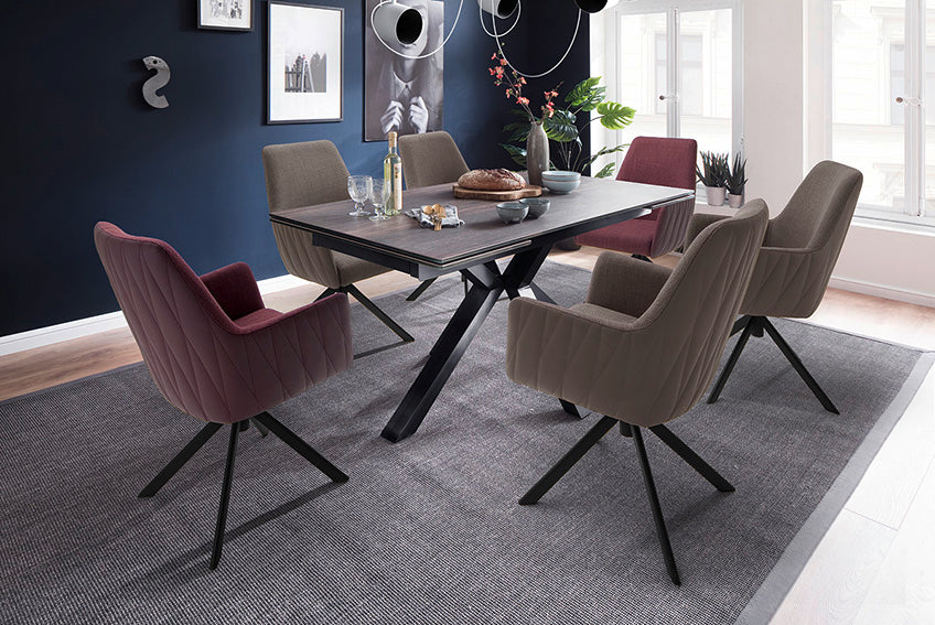 Drehbarer Armlehnenstuhl Federer 2er-Set Prime Möbel