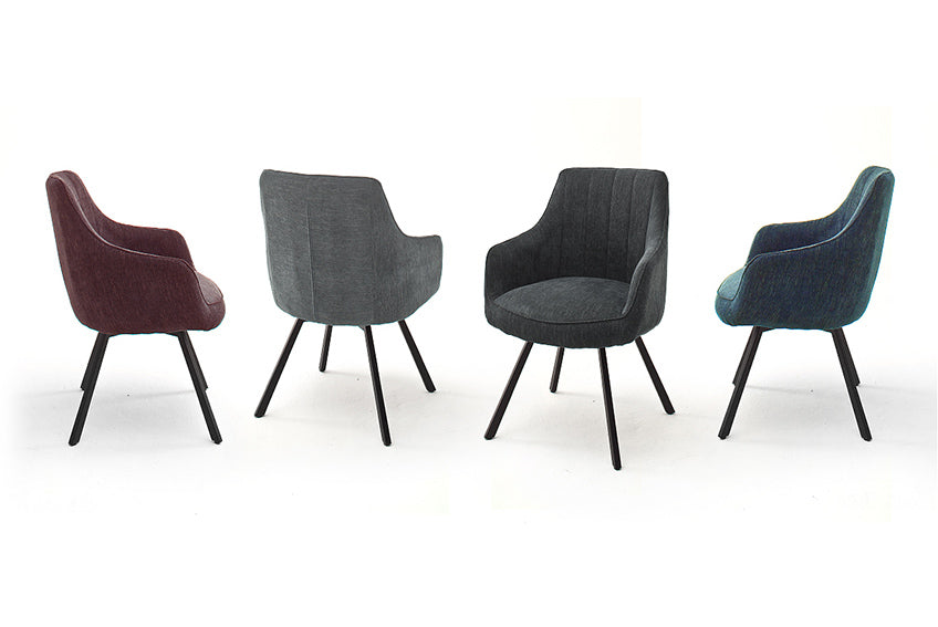 Armlehnendrehstuhl Fixy 2er-Set Chenille Prime Möbel