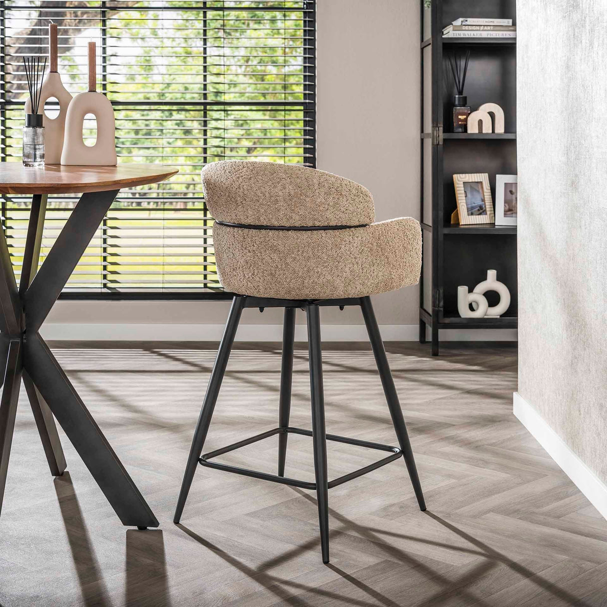 Barhocker Miami Drehbar Bouclé Prime Möbel