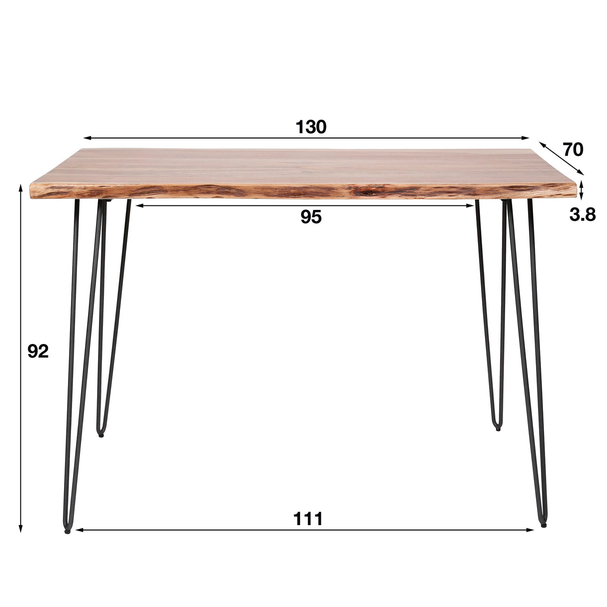 Bartisch Mia Einzigartiges Design 130cm Prime Möbel