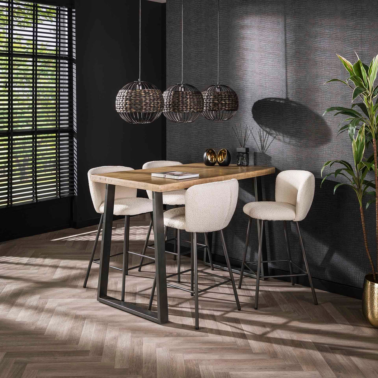 Bartisch Massiv Trapez Vintage Prime Möbel