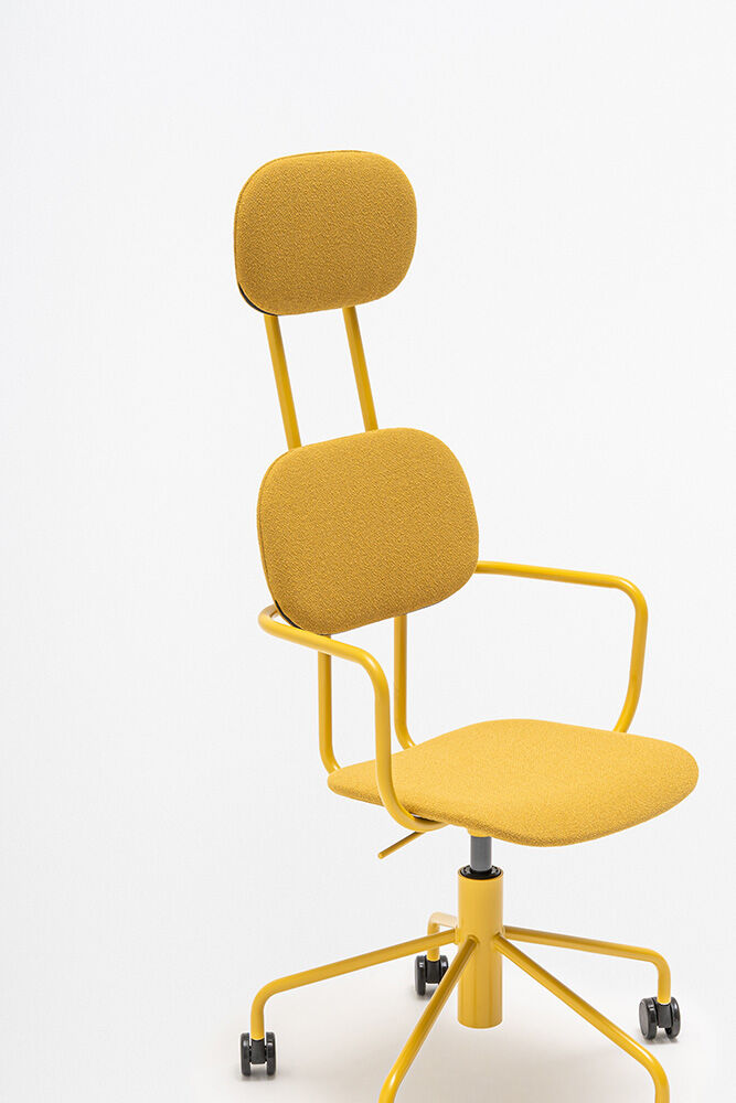 New Balance KMU Bürostuhl gelb Grain Stoff - Prime Möbel