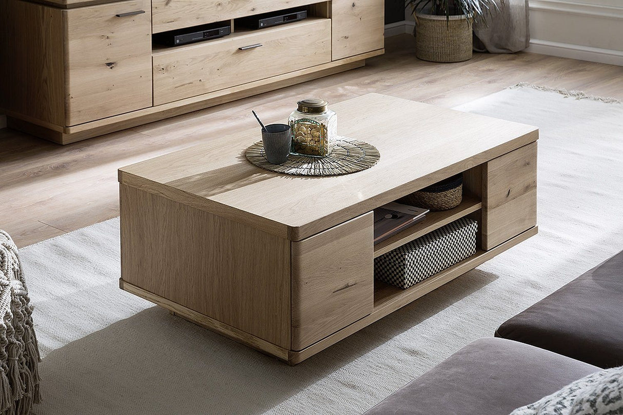 BARCELONA Couchtisch Eiche Massiv 115 x 44 x 65 cm Prime Möbel