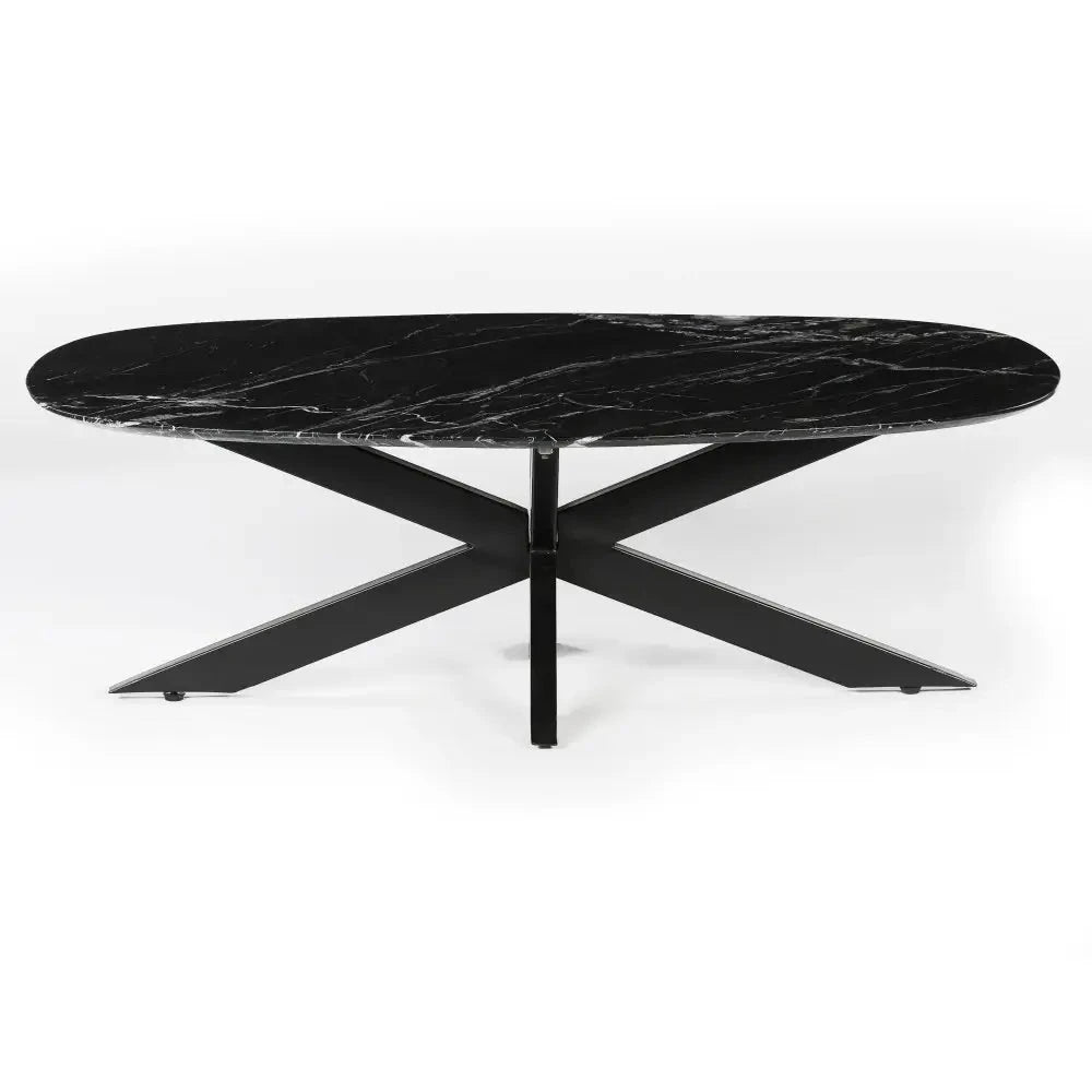 Harper ovaler Couchtisch aus Marmor - Prime Möbel