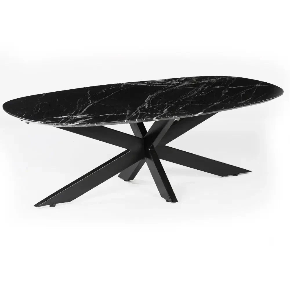 Harper ovaler Couchtisch aus Marmor - Prime Möbel