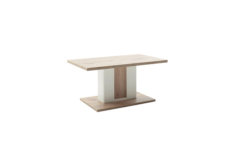 Santerno Couchtisch Weiss/ Viking Oak  95cmx55cm Prime Möbel