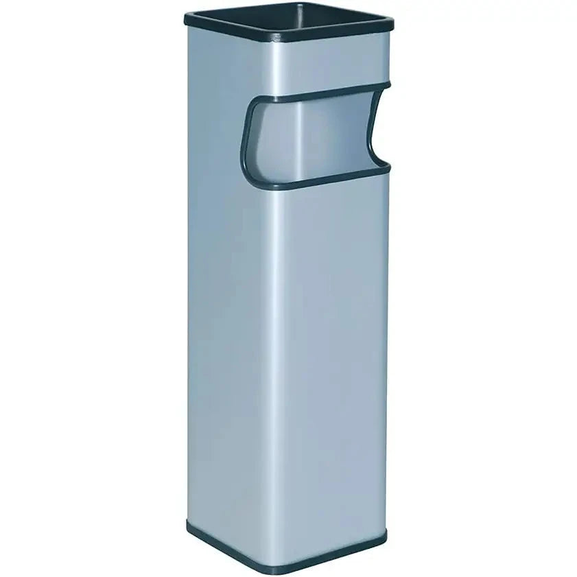 24-Liter-Mülleimer für den Außenbereich mit Zigarettensammler - Prime Möbel