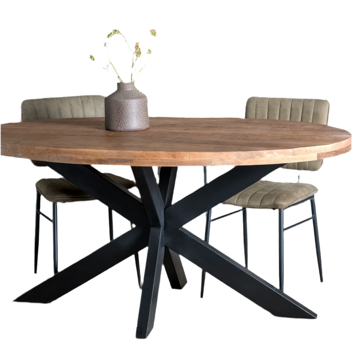 Baraccone Esstisch Mangoholz Braun 80x160x76cm - Prime Möbel