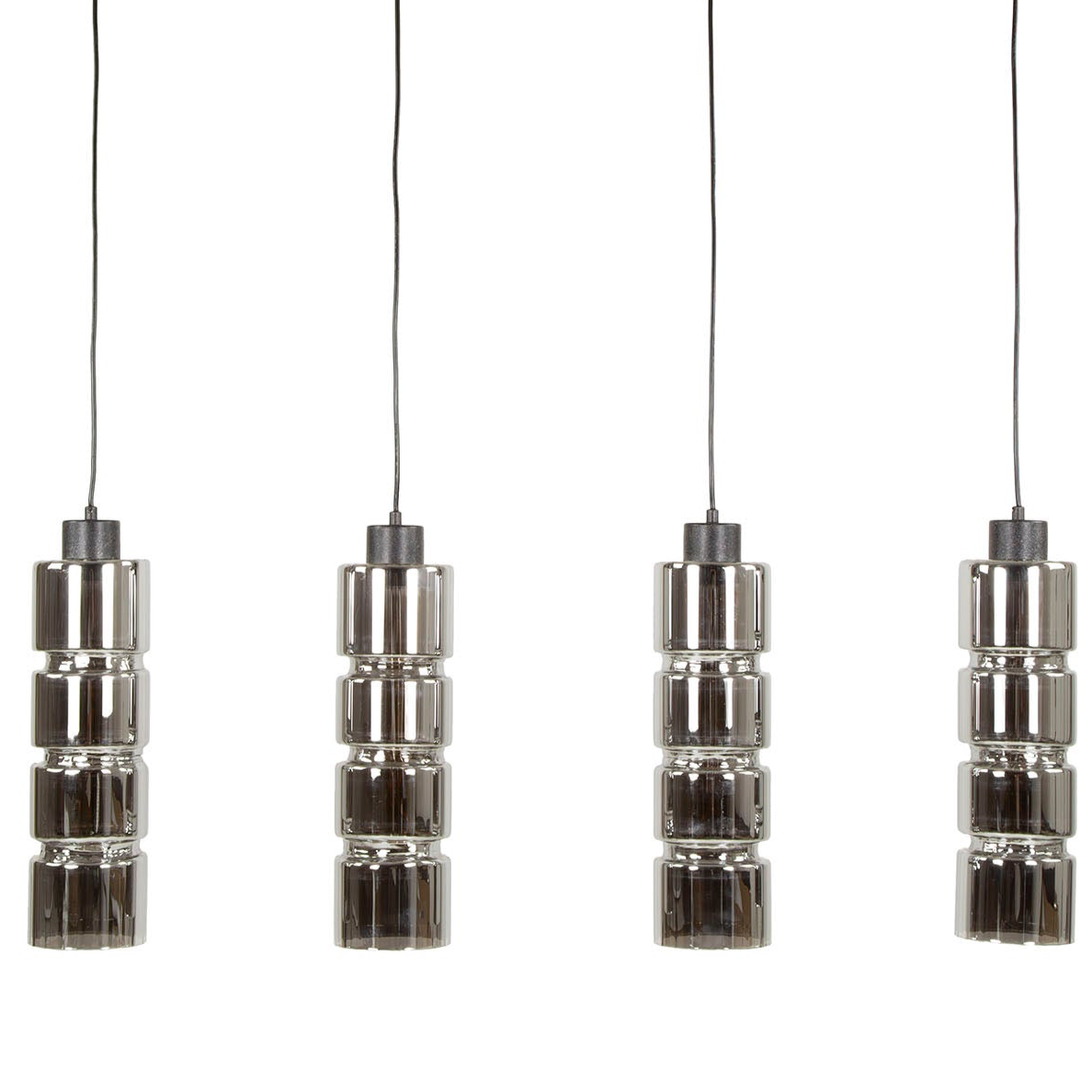 City Hängelampe mit Chromglasschirmen - Prime Möbel