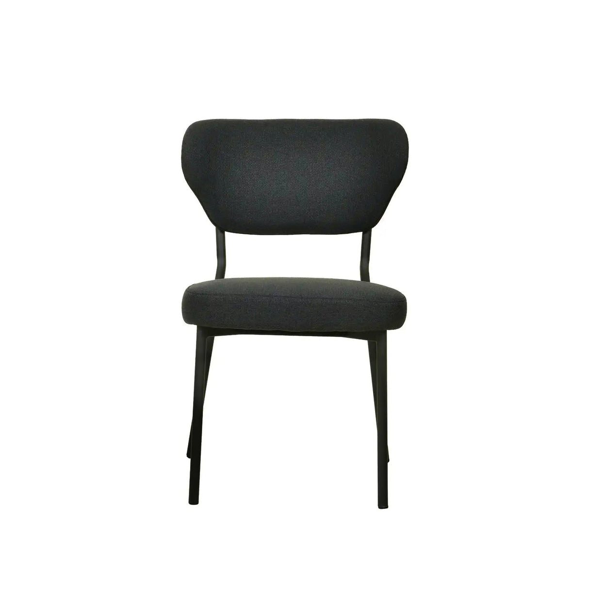 Dario Stapelbarer Stuhl Gepolstert – Schwarz - Prime Möbel