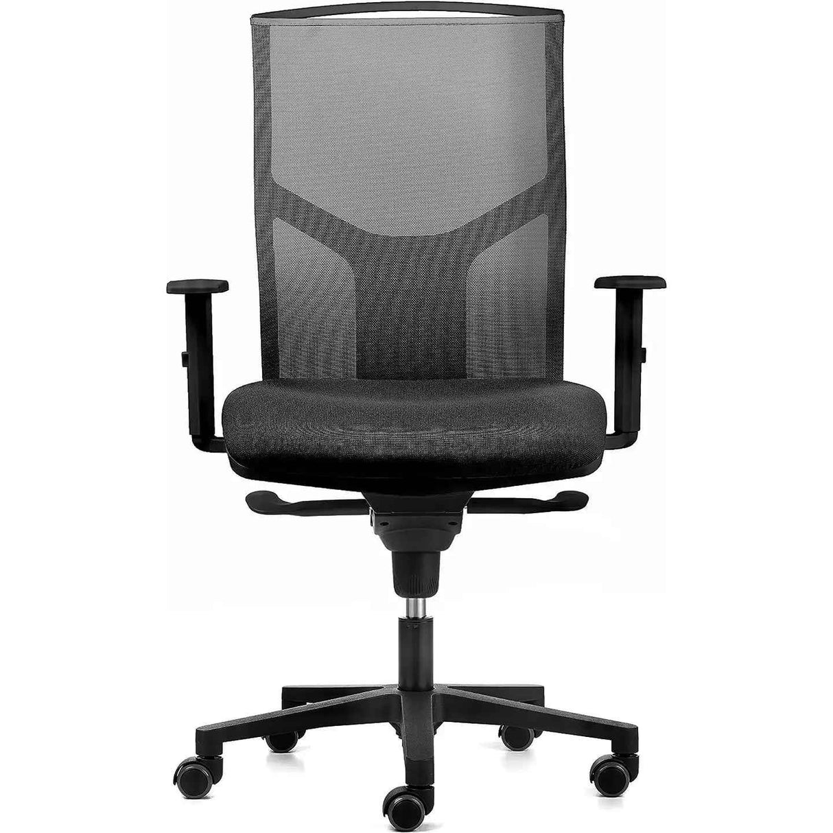 Ergonomischer Bürostuhl mit Rädern und verstellbaren Armlehnen - Prime Möbel