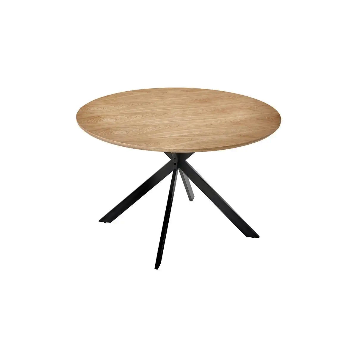 Esstisch, runde Tischplatte, 120 x 120x75 cm Tischplatte Eiche - Prime Möbel