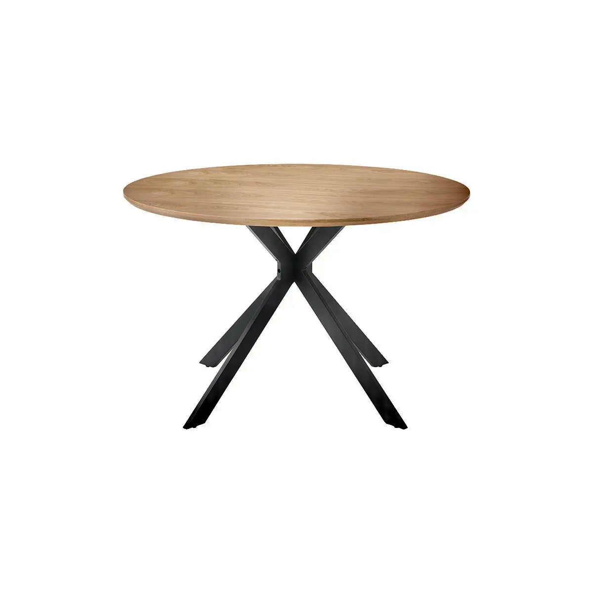 Esstisch, runde Tischplatte, 120 x 120x75 cm Tischplatte Eiche - Prime Möbel