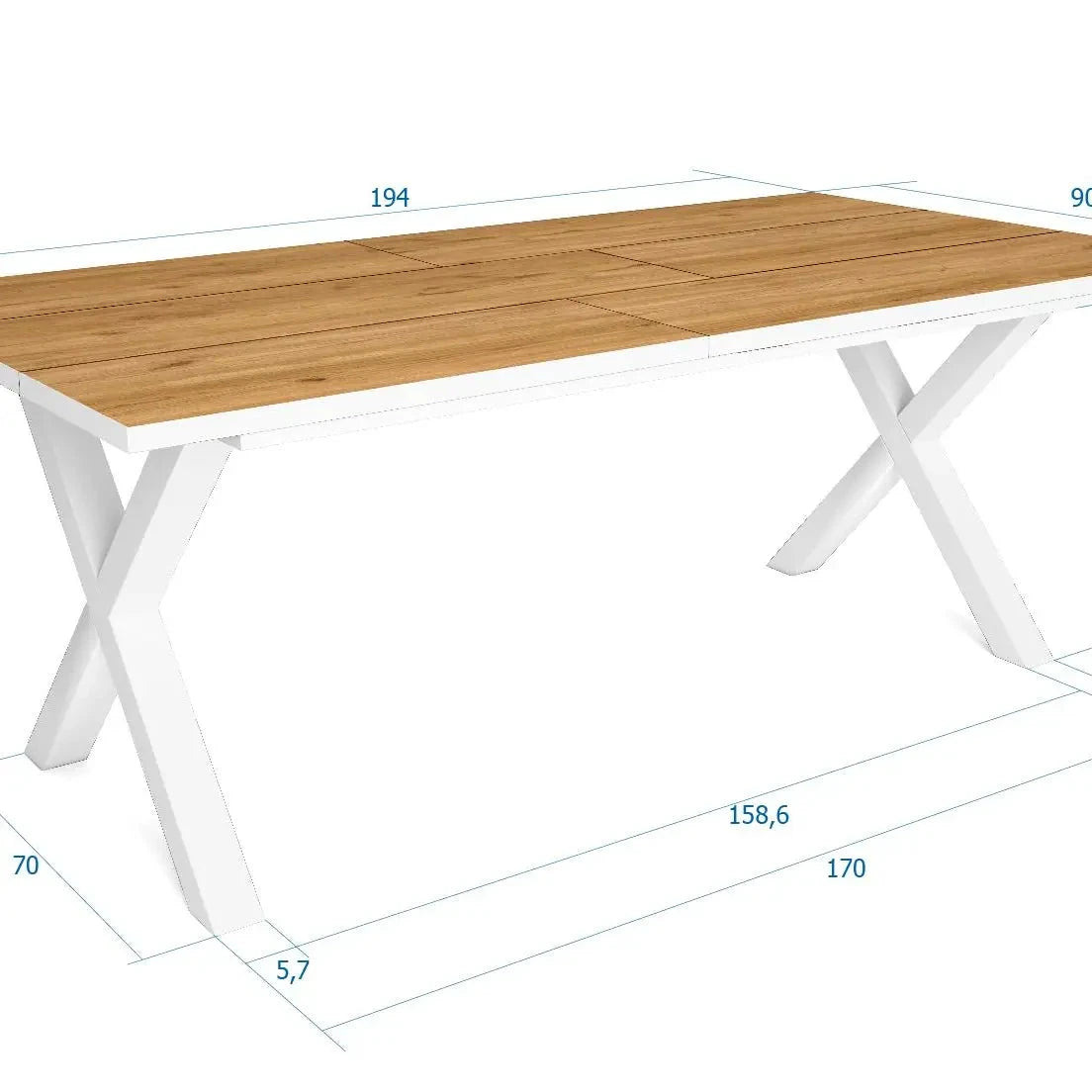 Esstisch von Skraut Home misst 190x90cm - Prime Möbel