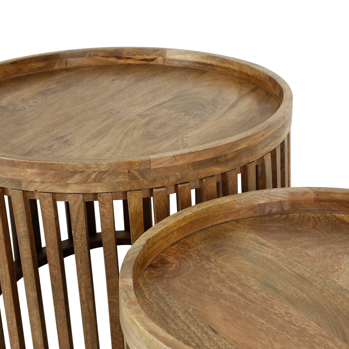 Hermo Couchtischset Stilvolles Design Mangoholz - Prime Möbel