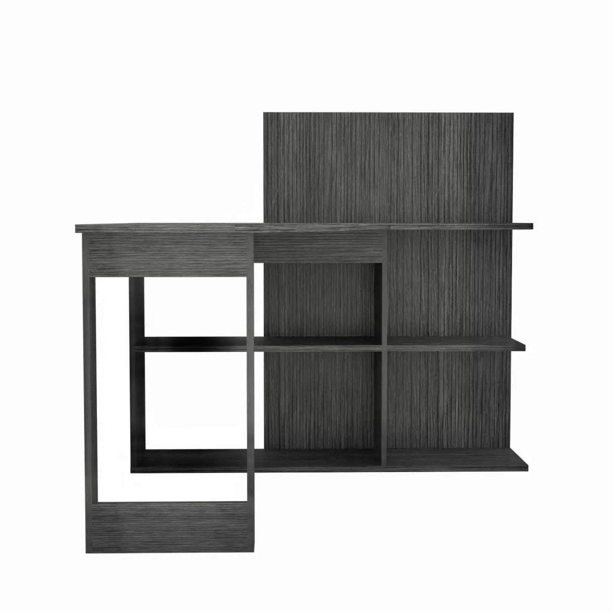 Kazim anthrazit Computer Schreibtisch 130cm - Prime Möbel