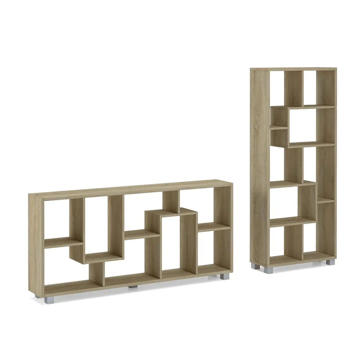 Regal TIM Matt Oak 68,5x161x25 - Prime Möbel