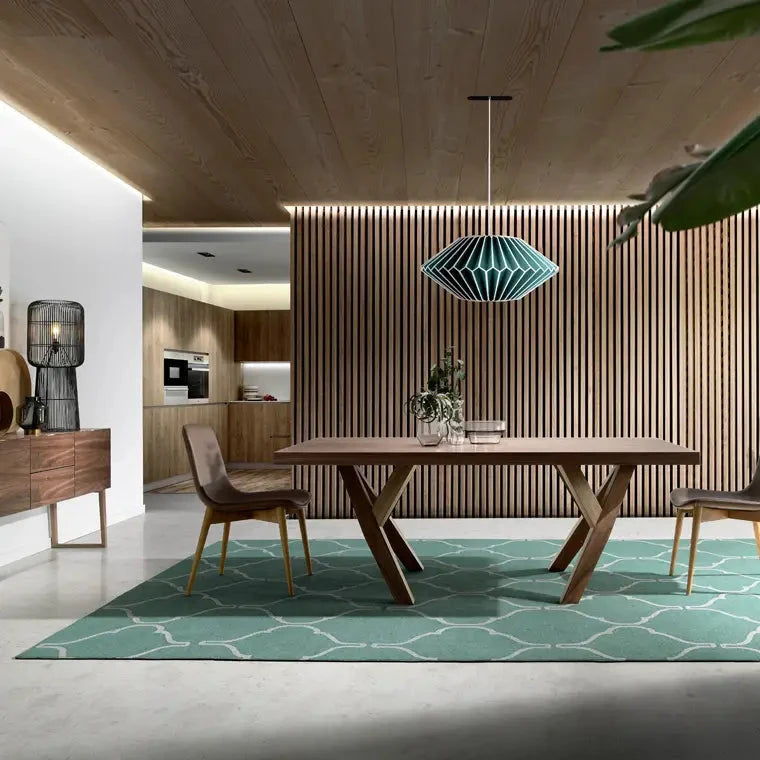 Sideboard CORA mit Struktur aus Nussbaumfurnierholz - Prime Möbel