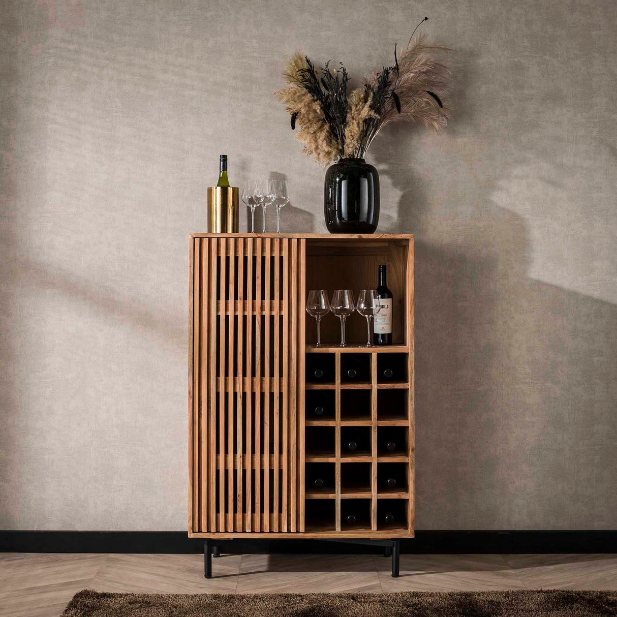 Slide Weinschrank – Stilvoll und Funktional 80x120cm - Prime Möbel