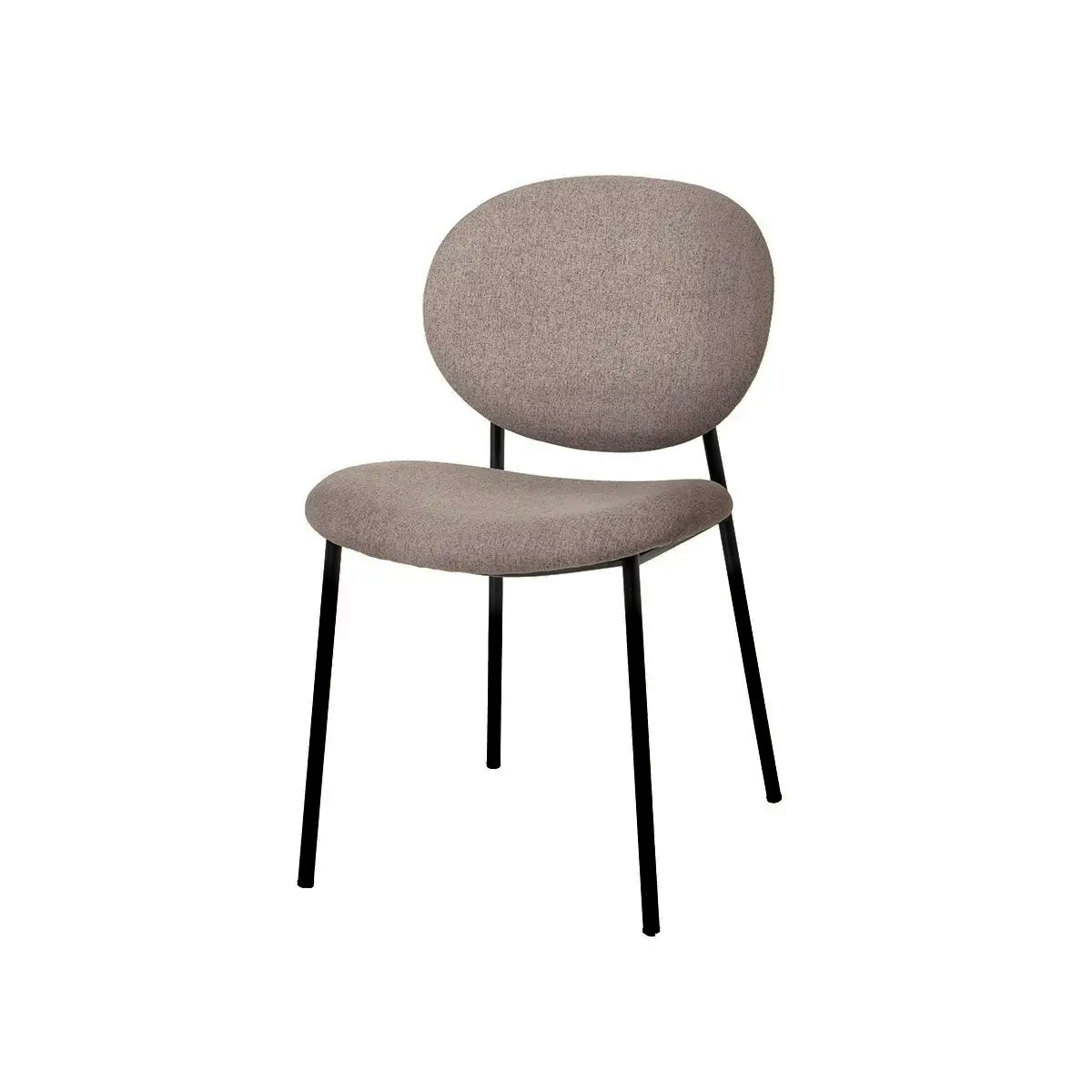 Stuhl AMAR Choco gepolsterter Canvas 49X55X81 - Prime Möbel