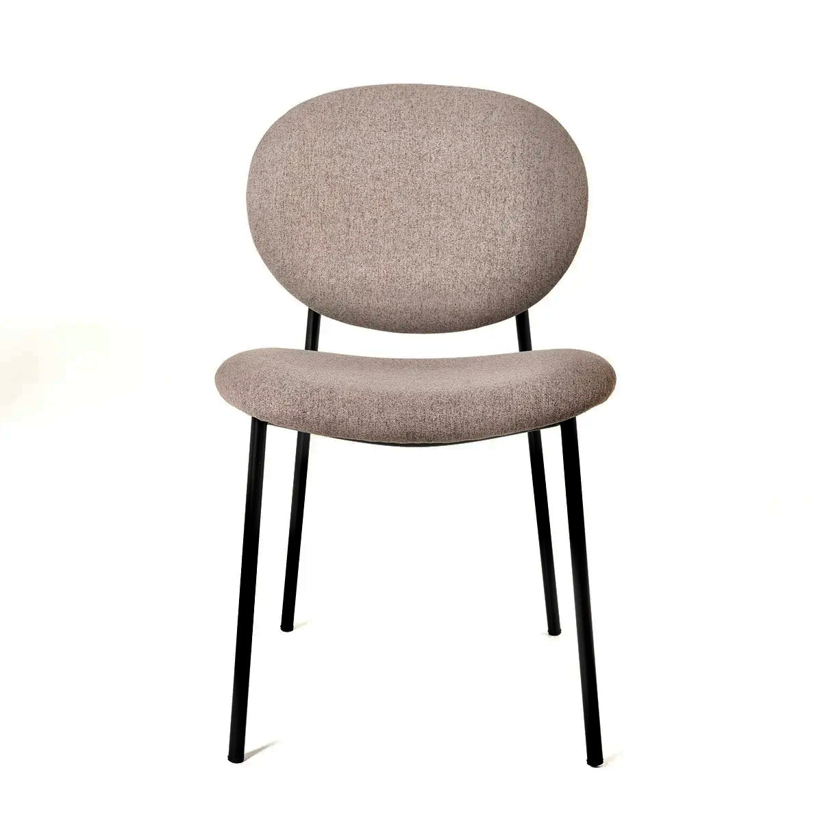 Stuhl AMAR Choco gepolsterter Canvas 49X55X81 - Prime Möbel