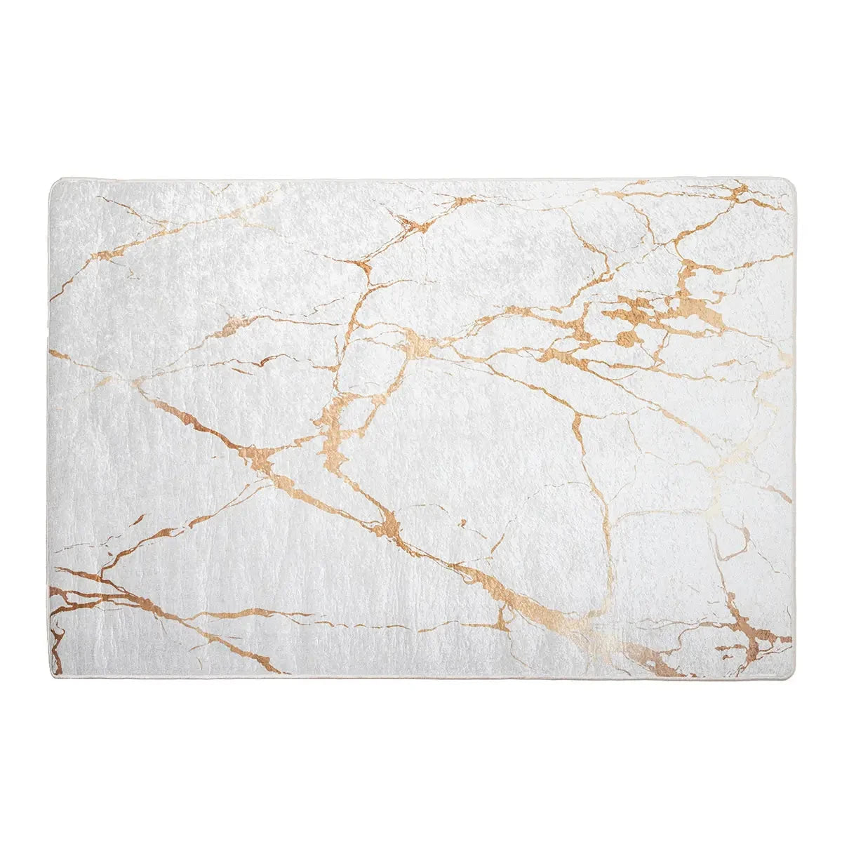 Weißer und goldener Teppich. 160*230 cm - Prime Möbel