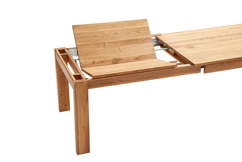 ANTADO Ausziehesstisch Wildeiche massiv in 140,160,180cm Prime Möbel