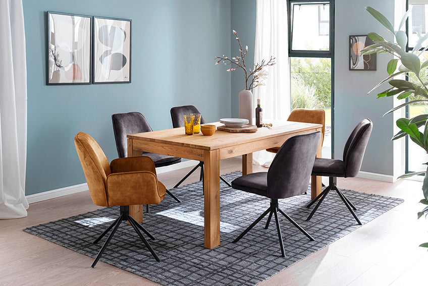 ANTADO Ausziehesstisch Wildeiche massiv in 140,160,180cm Prime Möbel