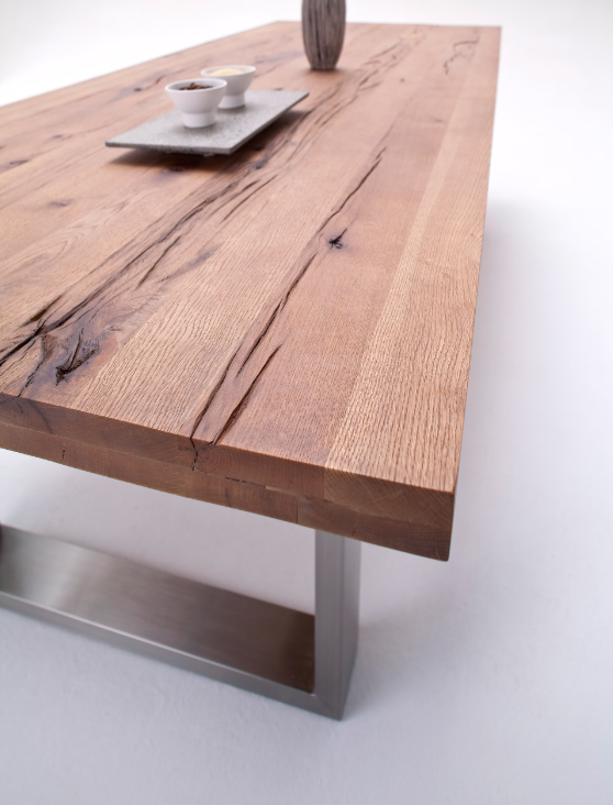 Esstisch Medor Handgefertigtes Unikat Eiche massiv,lackiert Prime Möbel