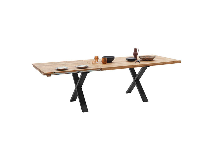 Brooklyn Ausziehesstisch Wildeiche/Eiche 180cm-280x77x100cm Prime Möbel