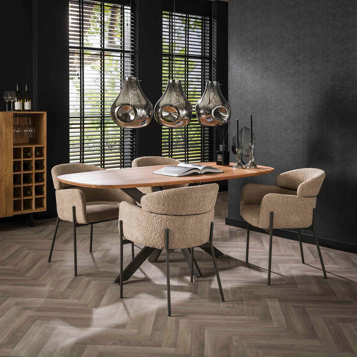 Esstisch Harper 180x95cm Massivholz modernes Design Prime Möbel