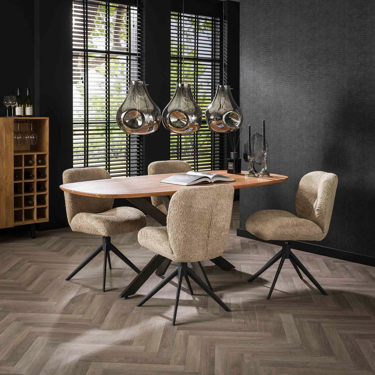 Esstisch Harper 180x95cm Massivholz modernes Design Prime Möbel