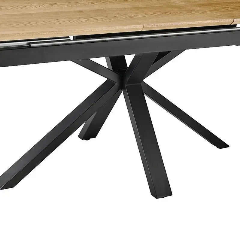 Ausziehbarer Tisch 160-200. x90x75 cm, Tischplatte Eiche - Prime Möbel